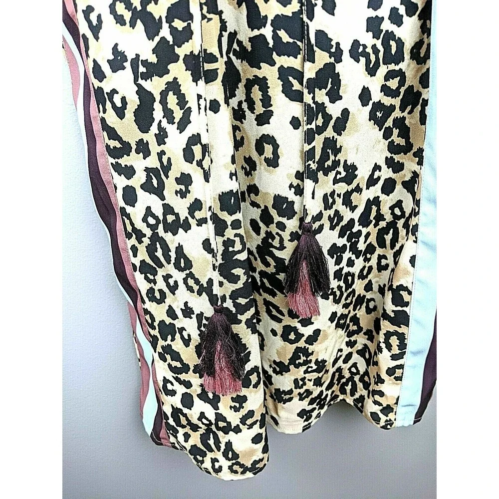 Miken‎ Swimsuit Cover-Up Dress Women's Size Medium Leopard Print NEW